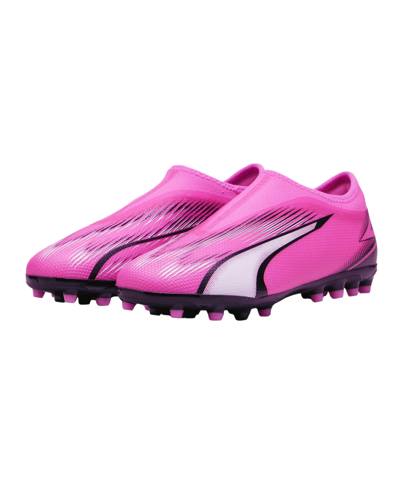 PUMA ULTRA Match LL MG Phenomenal Jr Kids Pink Weiss Schwarz F01