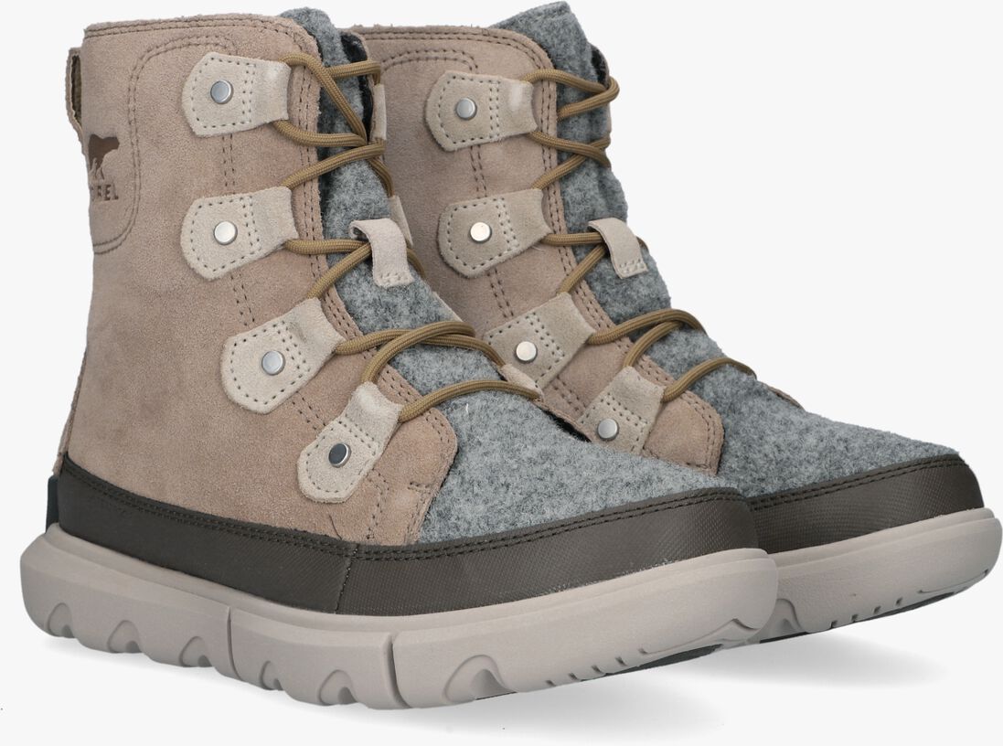 SOREL taupe sorel enkelboots explorer ii joan faux felt wp