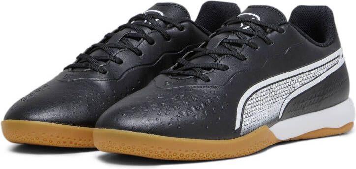 Puma King Match Senior zaalvoetbalschoenen zwart wit