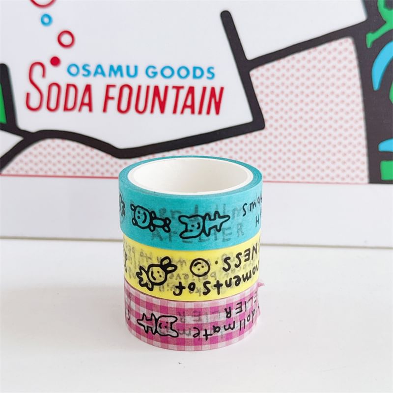 CraftmadeDIY - Cartoon Lettering Masking Tape