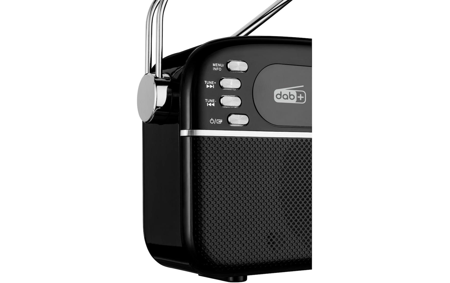 DAB+ Radio LIFE E66809 SchwarzRetro-Radio mit Bluetooth und Solarpanel