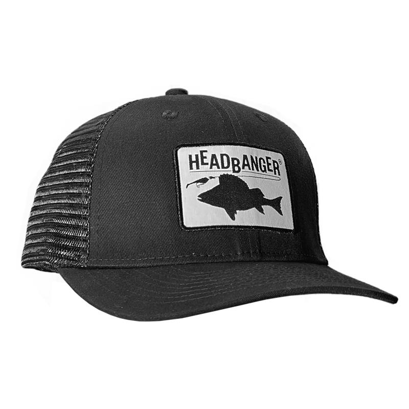 Casquette Homme Headbanger Perch Patch Snapback Trucker - Noir