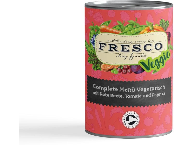 FRESCO Nassfutter Complete Plus Vegetarisch 400 g Ergänzungsfuttermittel für Hunde