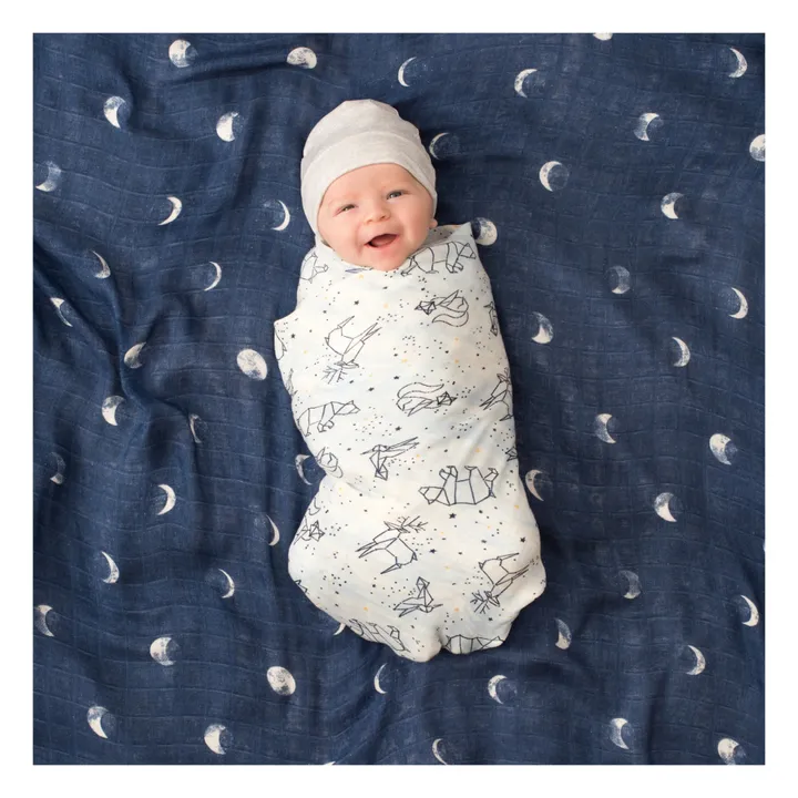 aden + anais Maxi-langes Silky Soft Stargaze - Set de 3 | Bleu