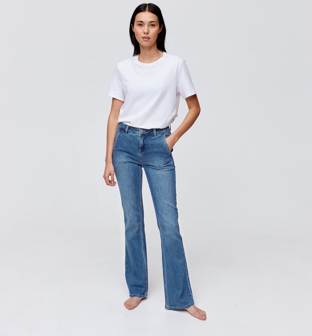 Jean flare Femme EUGENE - Jean moyen