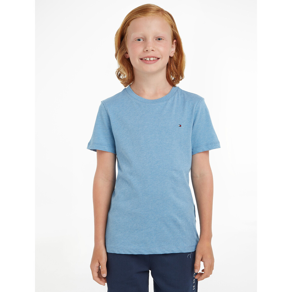 TOMMY HILFIGER<br>Camiseta de gola redonda em algodão orgânico