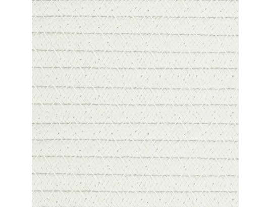 VIDAXL - Panier à linge beige et blanc ø55x36 cm coton