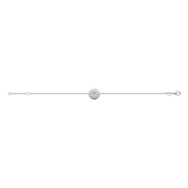 Bracelet Femme - Argent 925 - Oxyde de zirconium - Longueur : 18 cm