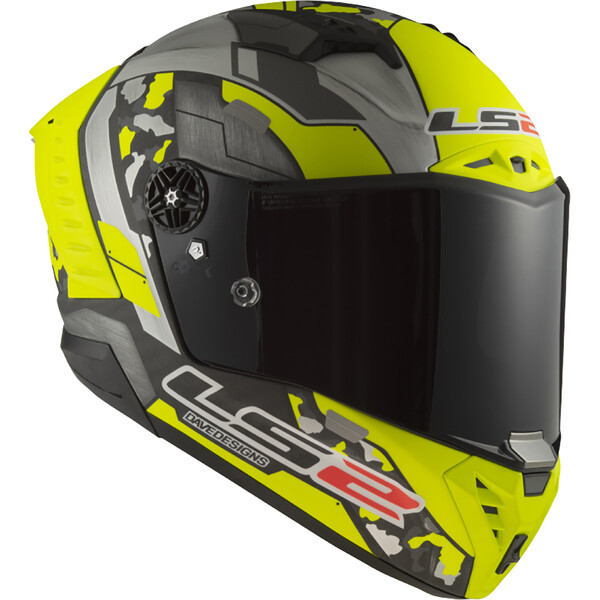 LS2 - Casque FF805 Thunder Carbon Replica Space Jaune fluo / Gris Mat