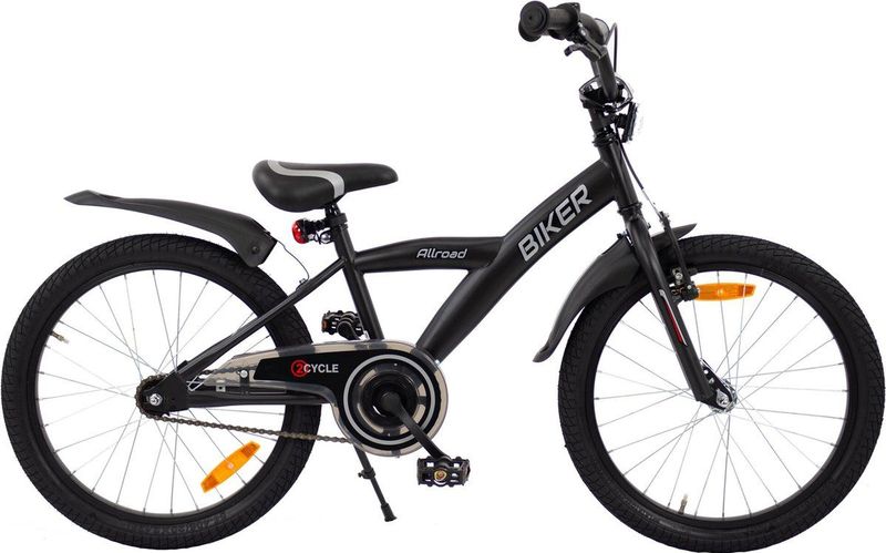 2Cycle Biker Kinderfiets - 20 inch - Zwart