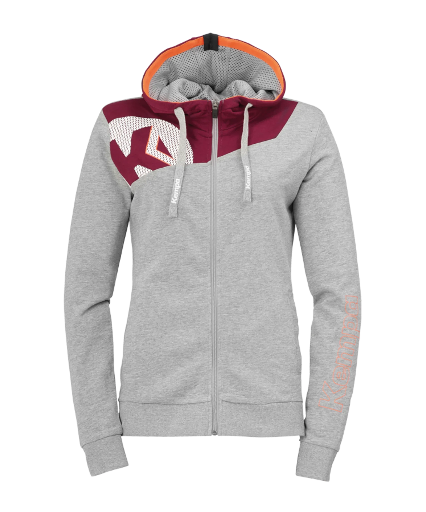 Kempa Core 2.0 Kapuzenjacke Damen Grau Rot F11