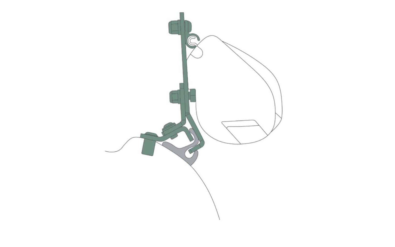 easygoinc. Markisenadapter Fiamma F35pro für Stellantis Vans mit Reimo Multirail abnehmbar