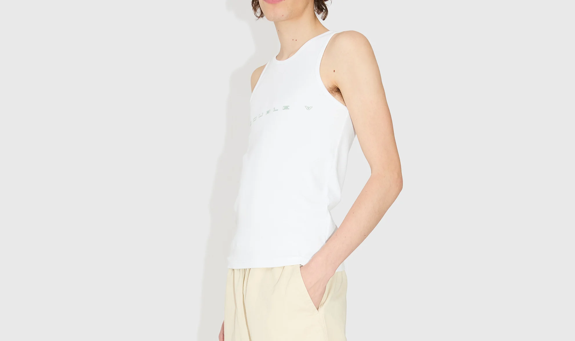 Wood Wood  Ark Spellout tank top - hvid