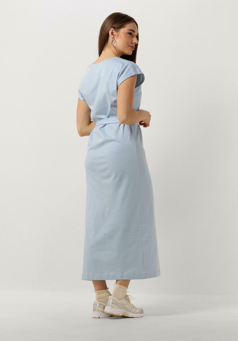 SELECTED FEMME lichtblauwe selected femme midi jurk slfessential sl v-neck ankle dress noos