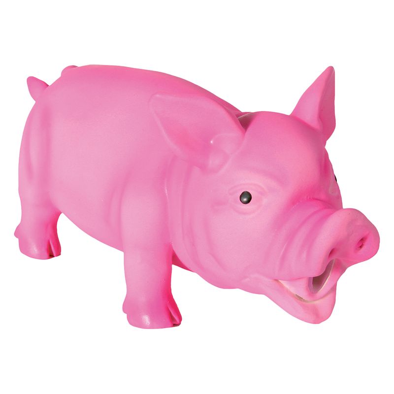 Jouet en latex Cochon parlant, rose
