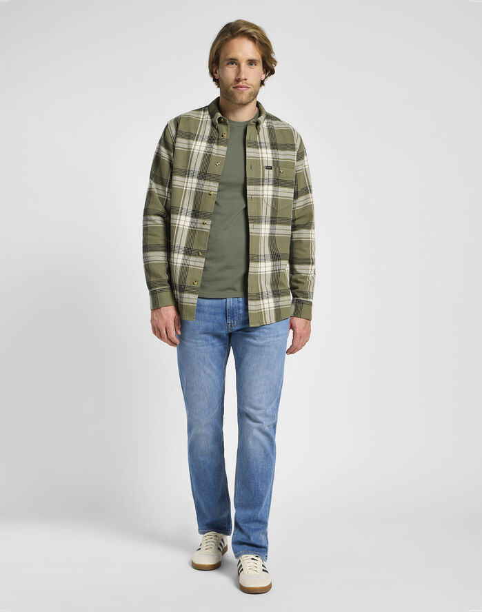 Lee RIVETED SHIRT Grøn