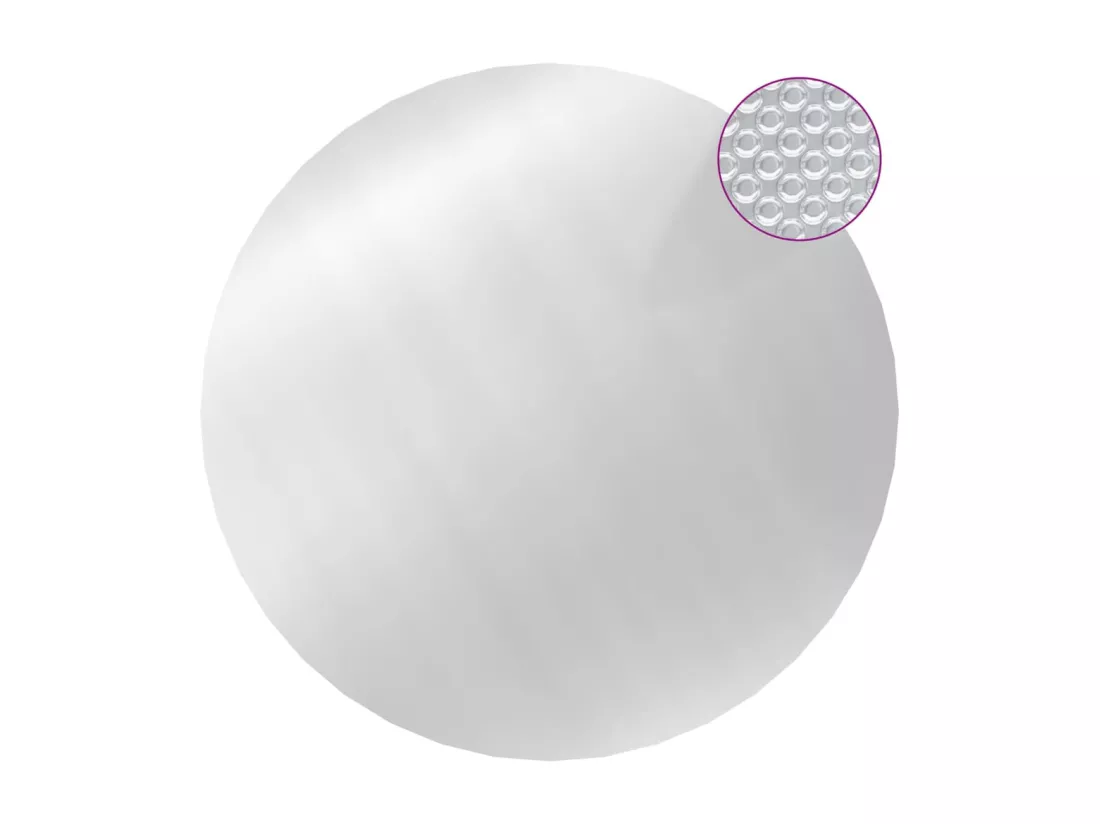 Couverture de piscine Argenté 488 cm PE