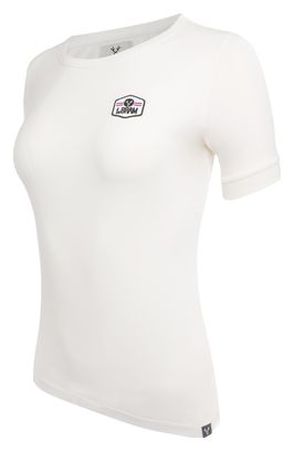 T-Shirt Manches Courtes Femme LeBram Ecusson Marshmallow / Blanc