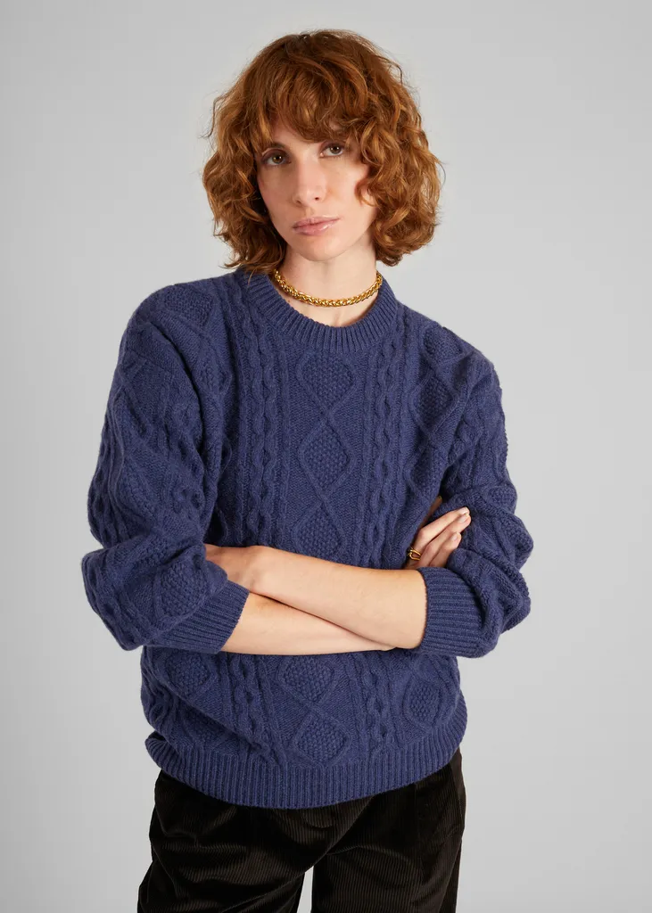 Pull torsadé en laine recyclée L'Exception Paris