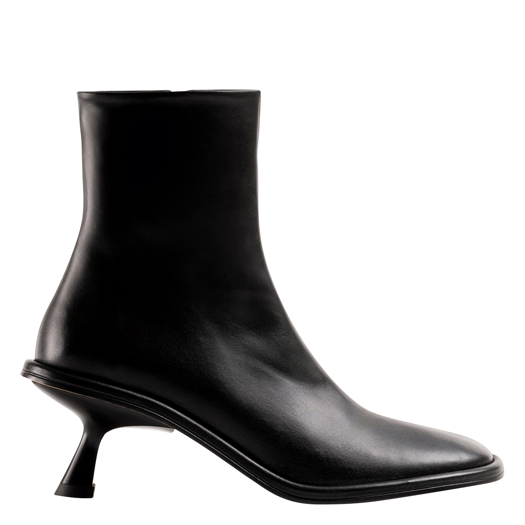 MEYER - Bottines à talons en cuir| Noir