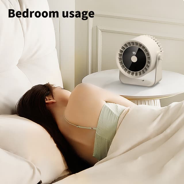 ZK05 Bordcirkulationsventilator: Kraftfuld og kompakt køling Mørkegrå