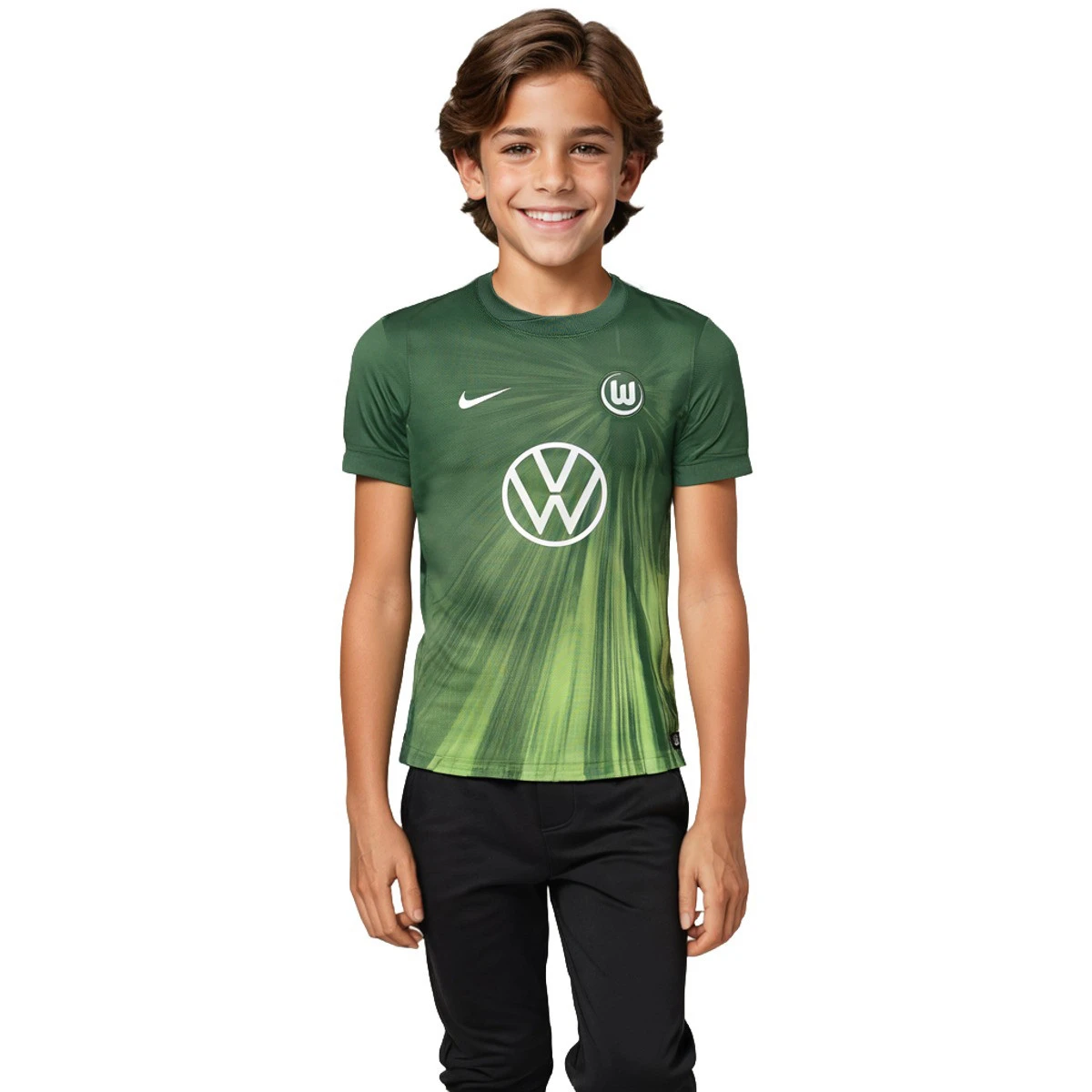 Camisola Nike VFL Wolfsburg Primeiro Equipamento Criança 2025-2026