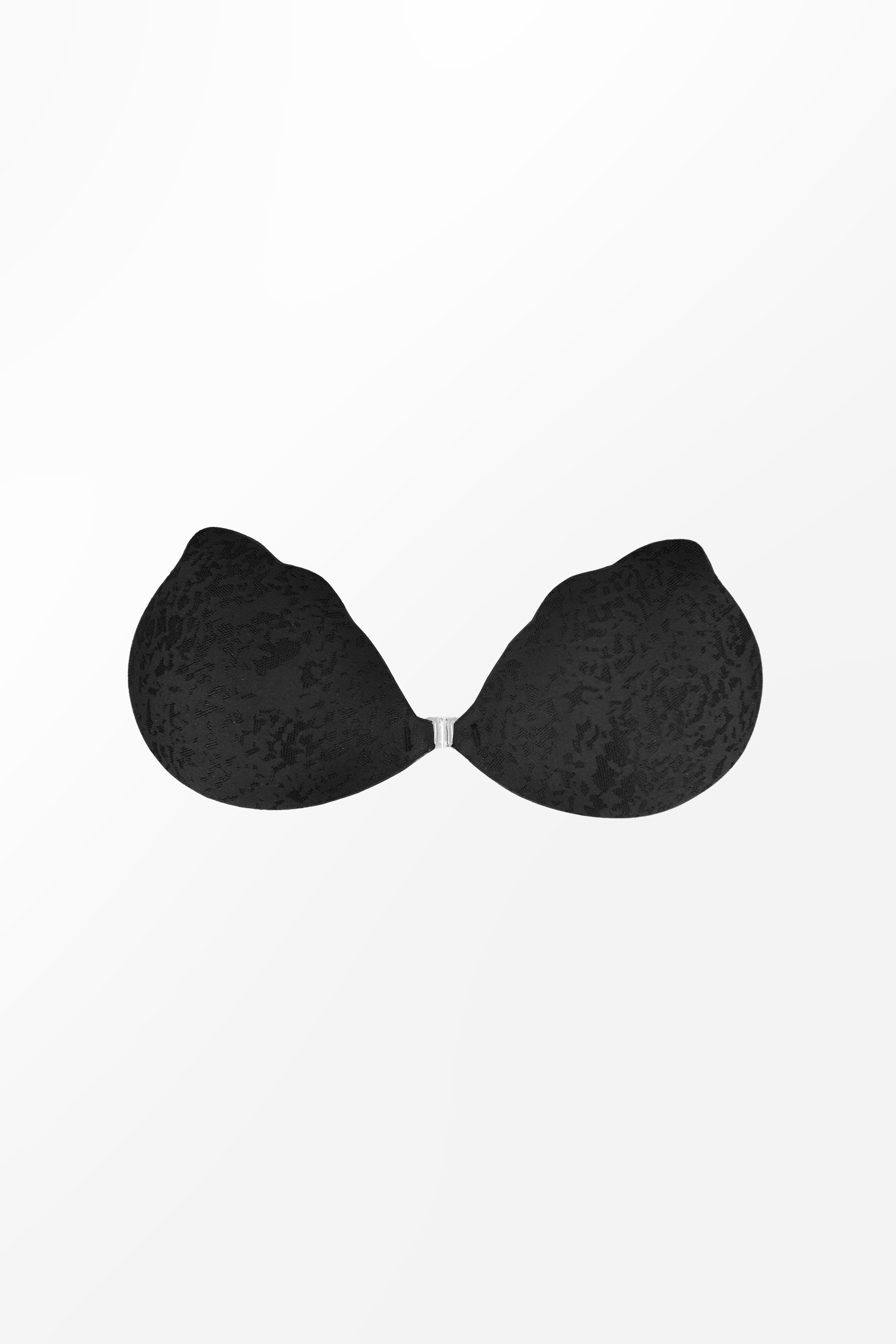 Soutien-gorge adhésif noir festonné