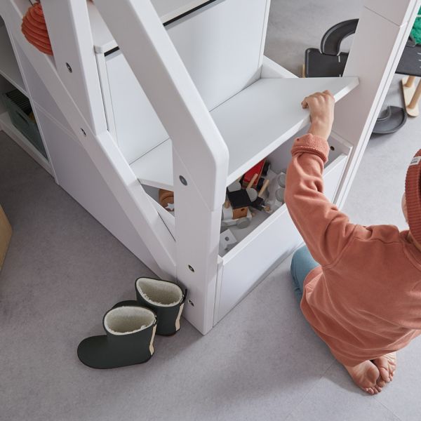LIFETIME Kidsrooms Halfhoogslaper Lakehouse Wit Gelakt