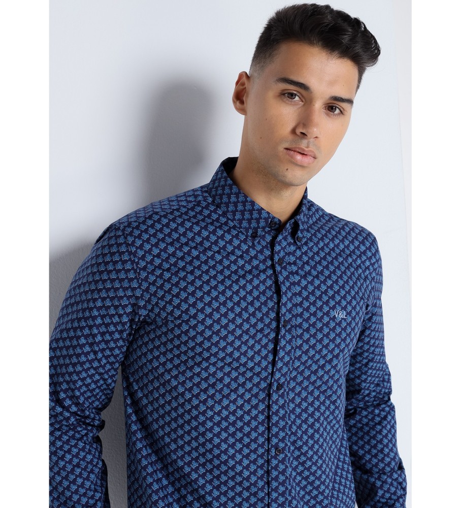 Victorio & Lucchino, Camisa V&L Mini com estampa marinho