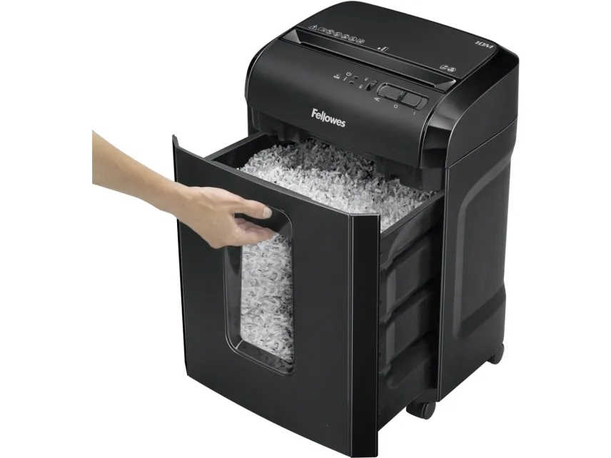 Fellowes Powershred 10M - Finskæremaskine - mikro-shred - 2 x 12 mm - P-5