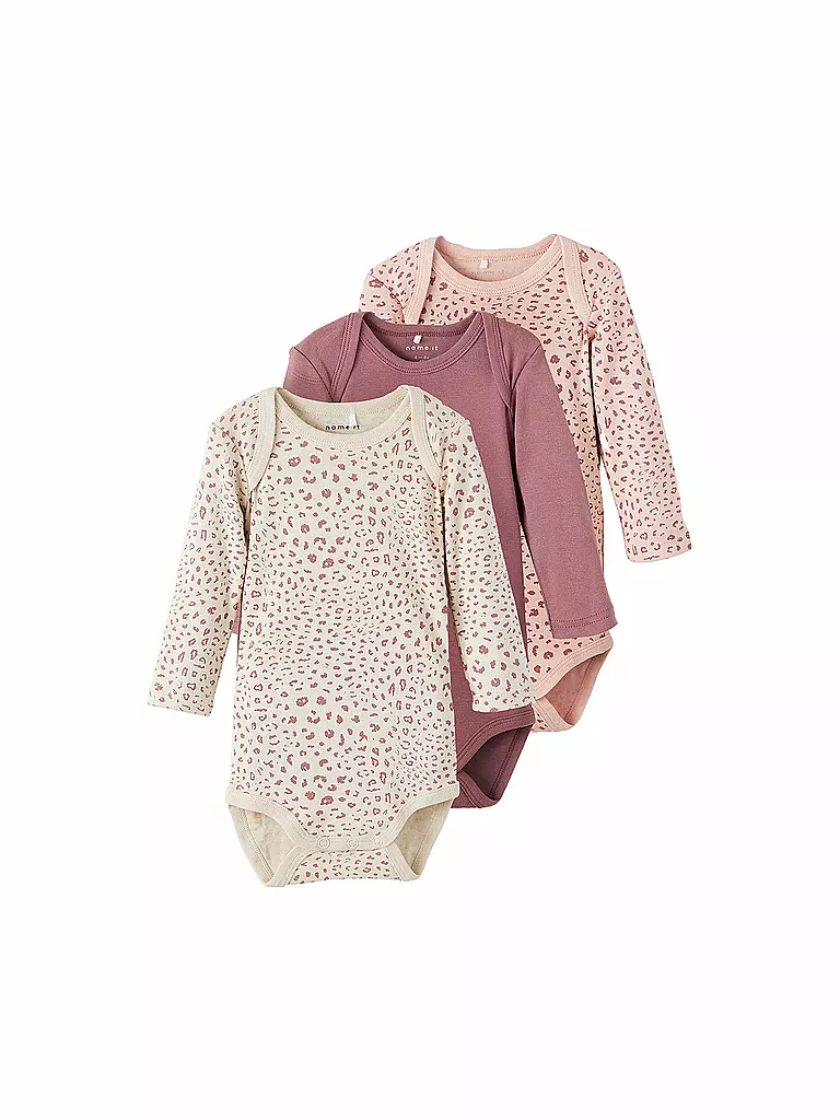 NAME IT Baby Body 3er-Pkg. rosa