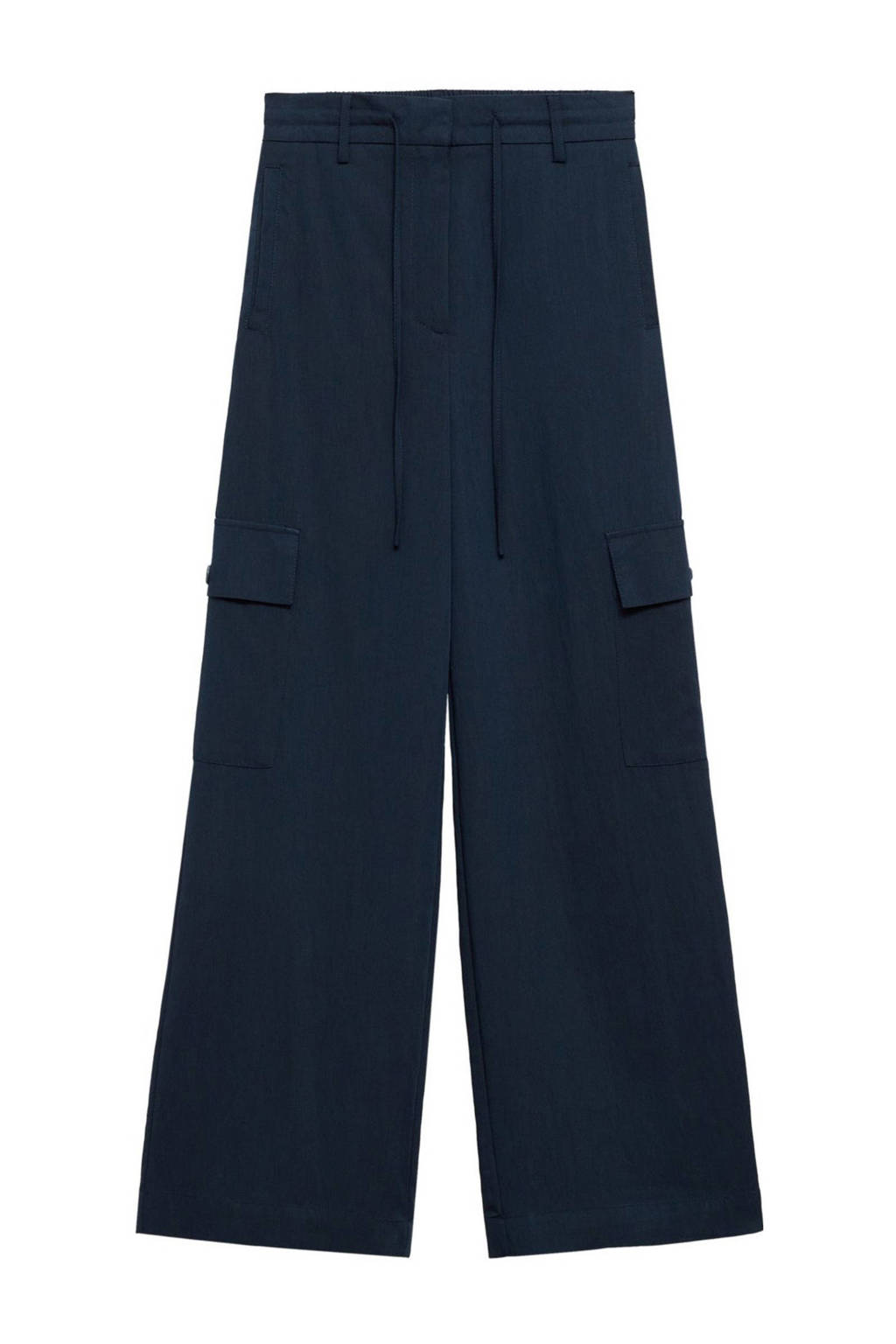 MANGO TEEN wide leg cargobroek marine