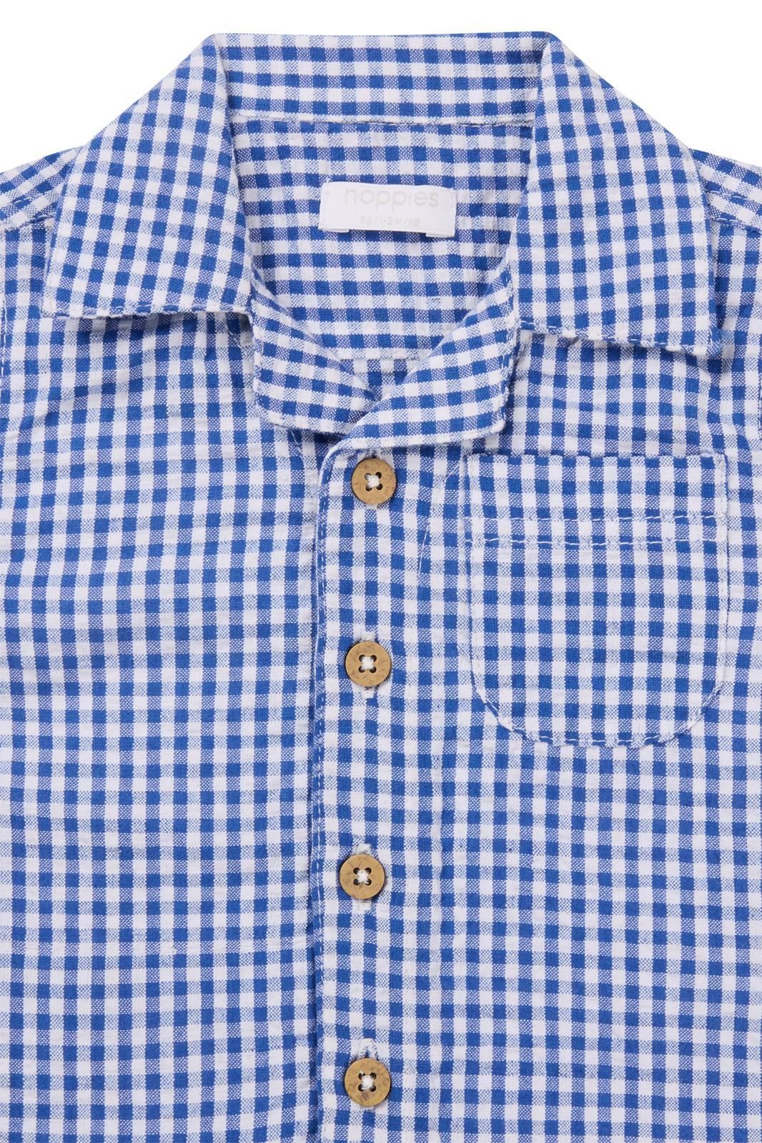 Noppies Baby T-shirt Osnabruck - Check pattern Medium blue