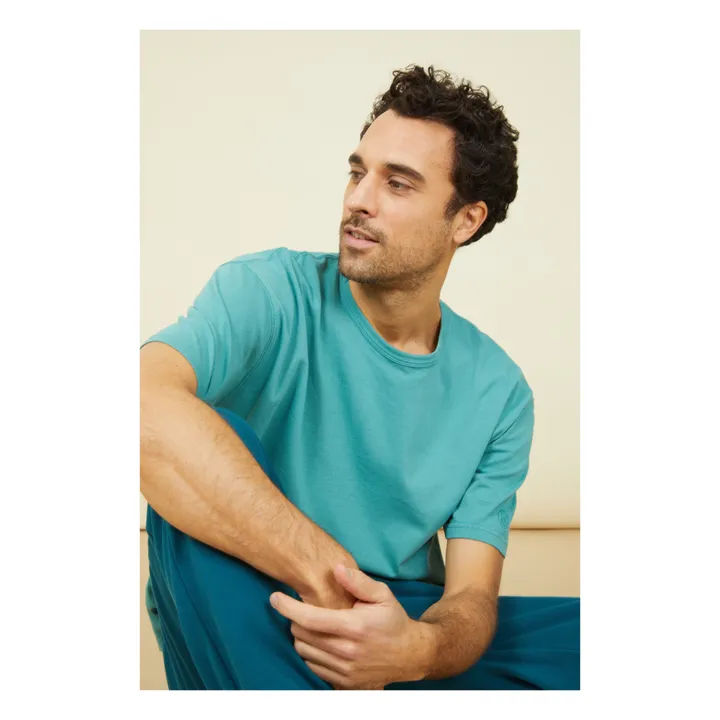 SMALLABLE BASICS T-Shirt Oversize Homme Coton Bio | Vert Menthe