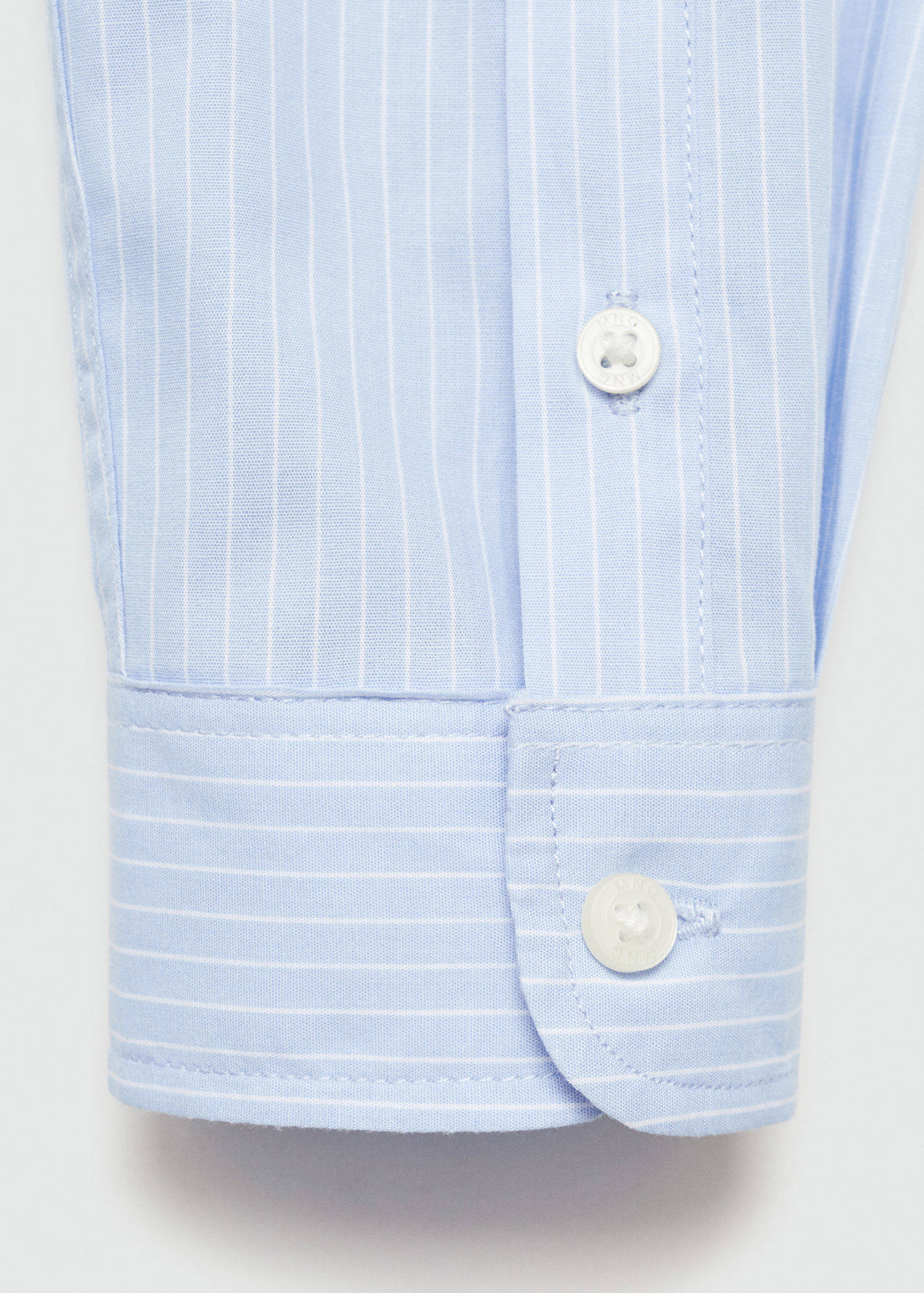 Mango Kids gestreepte blouse lichtblauw