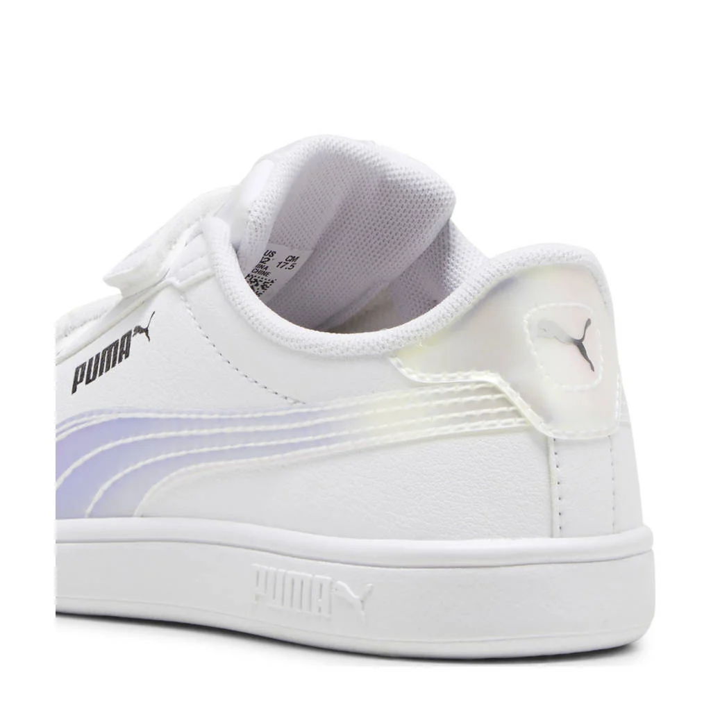 Puma Smash 3.0 Holosneakers wit/lila/zilver