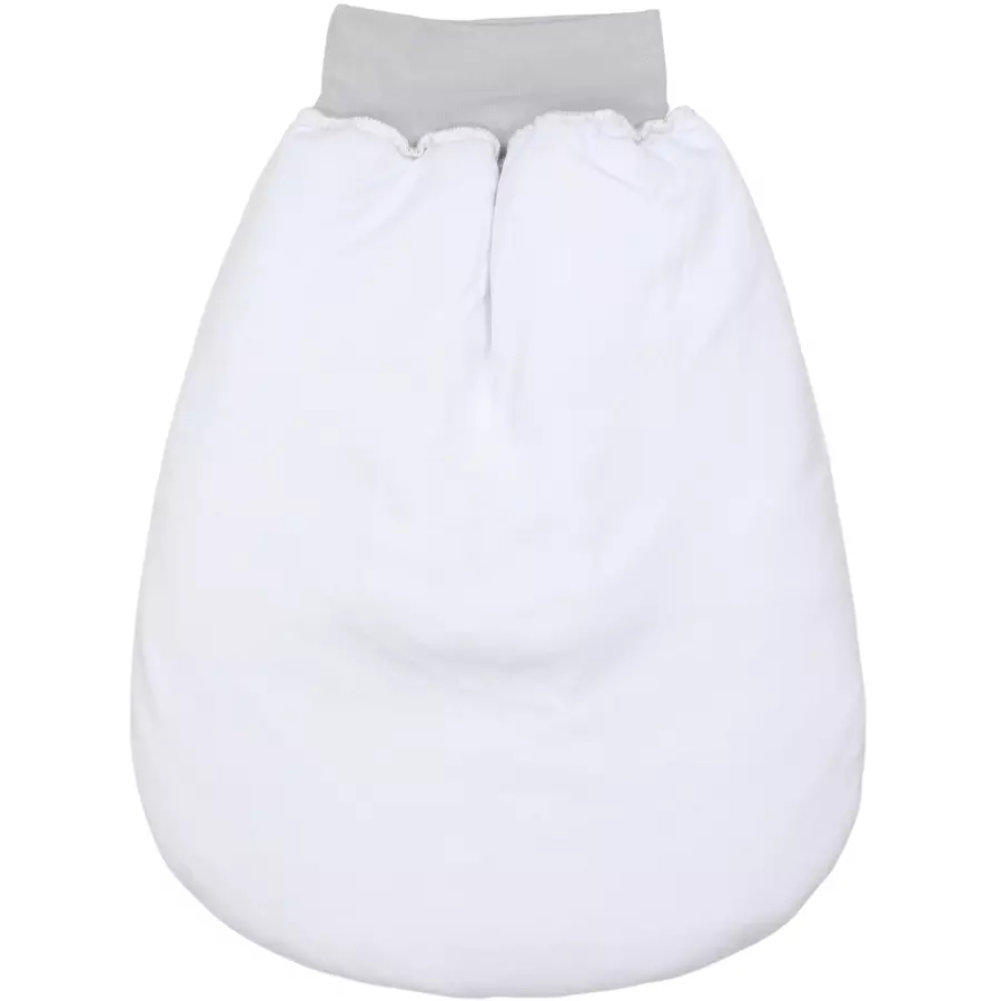 TupTam Baby Strampelsack mit Bund für Mädchen  und Jungen weißtransparent