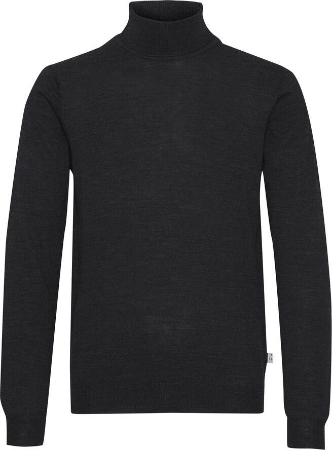 Casual Friday CFKONRAD Merino Roll Neck Knit Dark grey melange