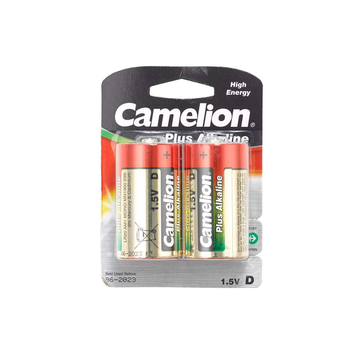 Camelion Batterie Größe LR20, 2er-Pack