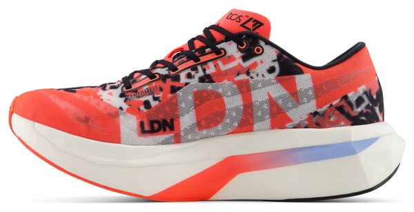 Chaussures Running New Balance TCS London Marathon FuelCell SuperComp Elite v4 Blanc/Rouge Homme