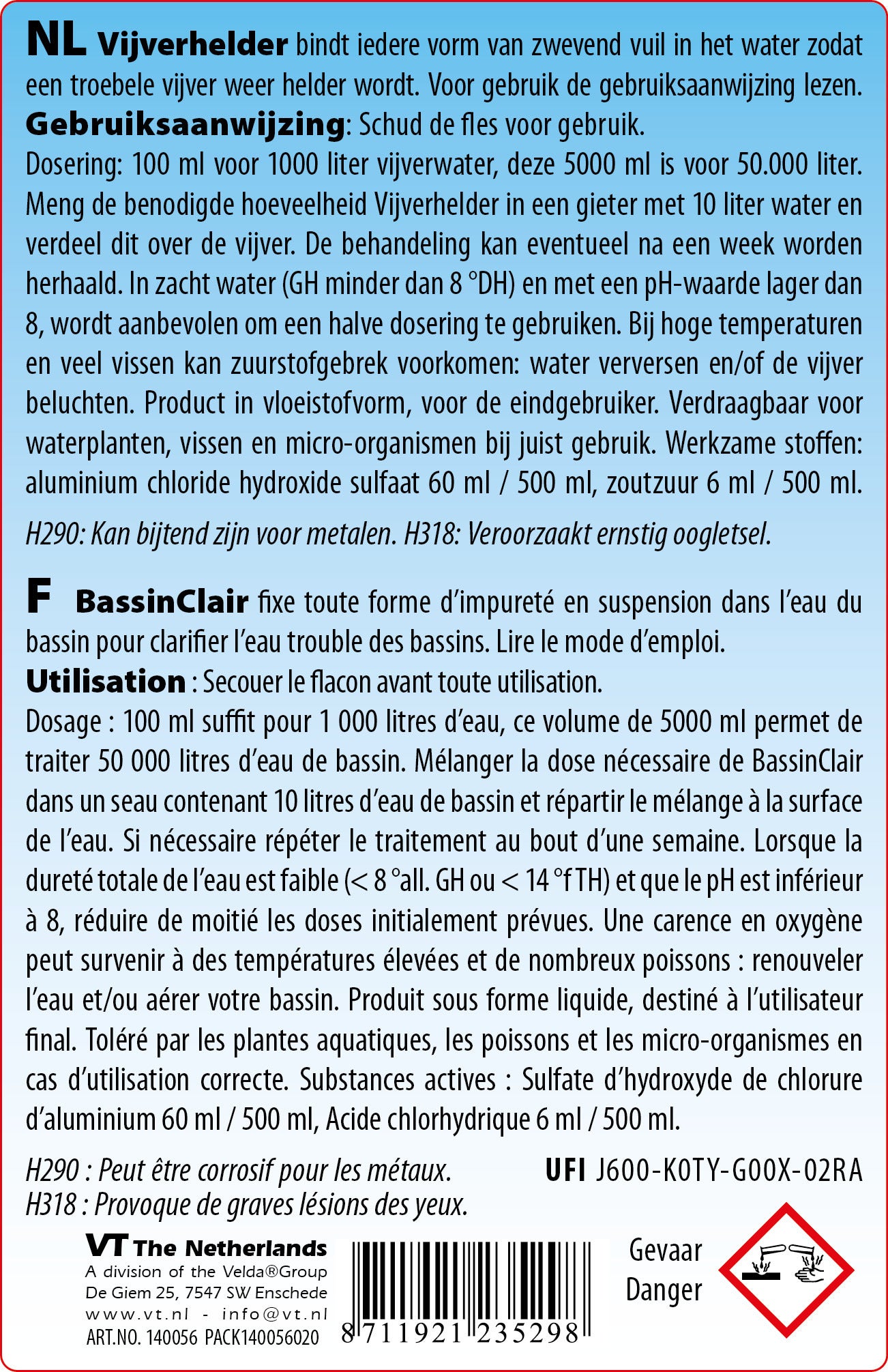 VT Vijver Helder 2000 ml voor 20.000 L