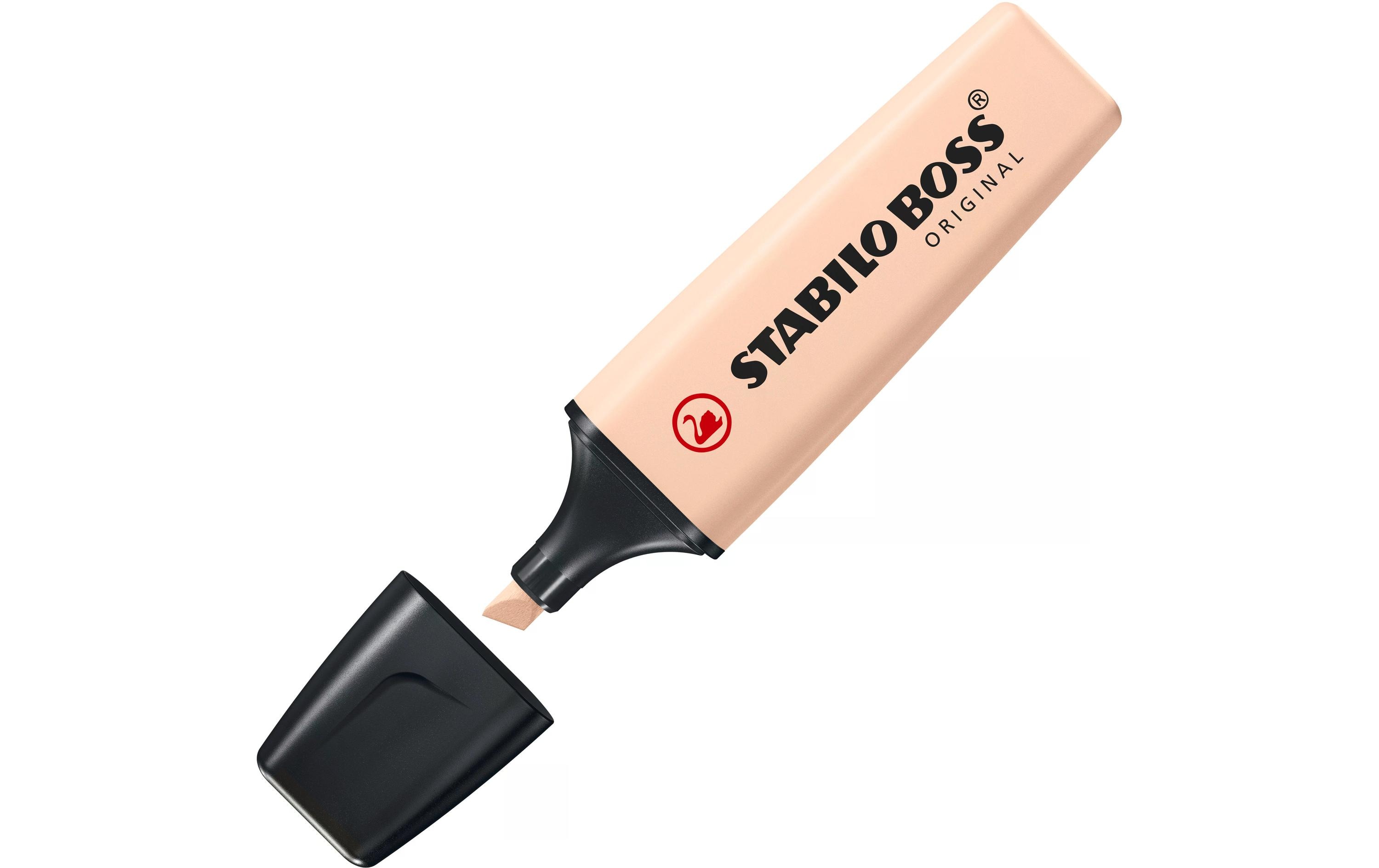 Textmarker BOSS ORIGINAL NatureColors 4er SetLeuchtmarker mit Keilspitze