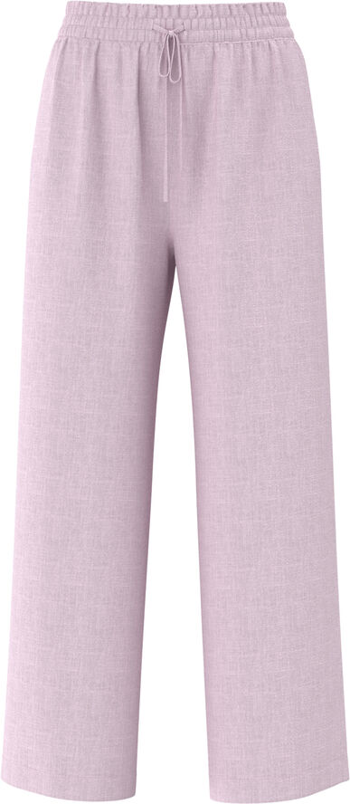 Selected Femme SLFVIVA-GULIA HW LONG LINEN PANT NO Cradle pink