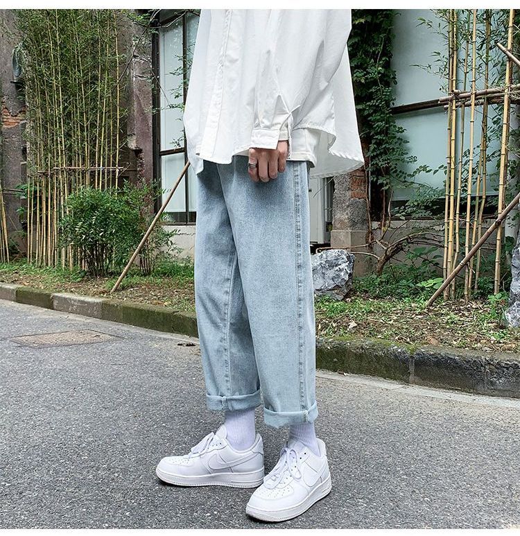 jaywoon - Cropped Straight Leg Jeans
