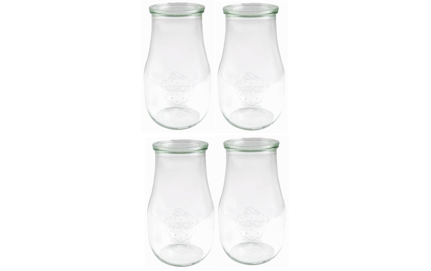 Einmachglas 2500 ml, 4 StückEinmachgläser Set mit Deckel