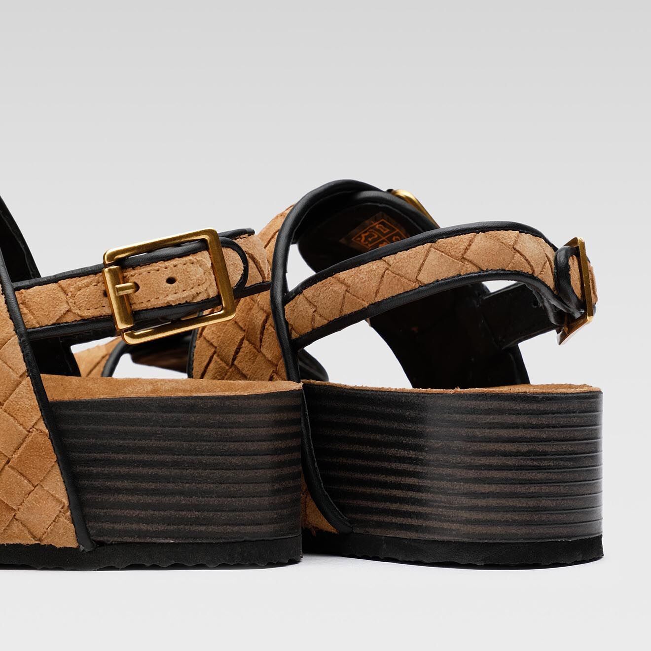 Gino Rossi Sandales en Cuir Vera camel - Talon 5 cm