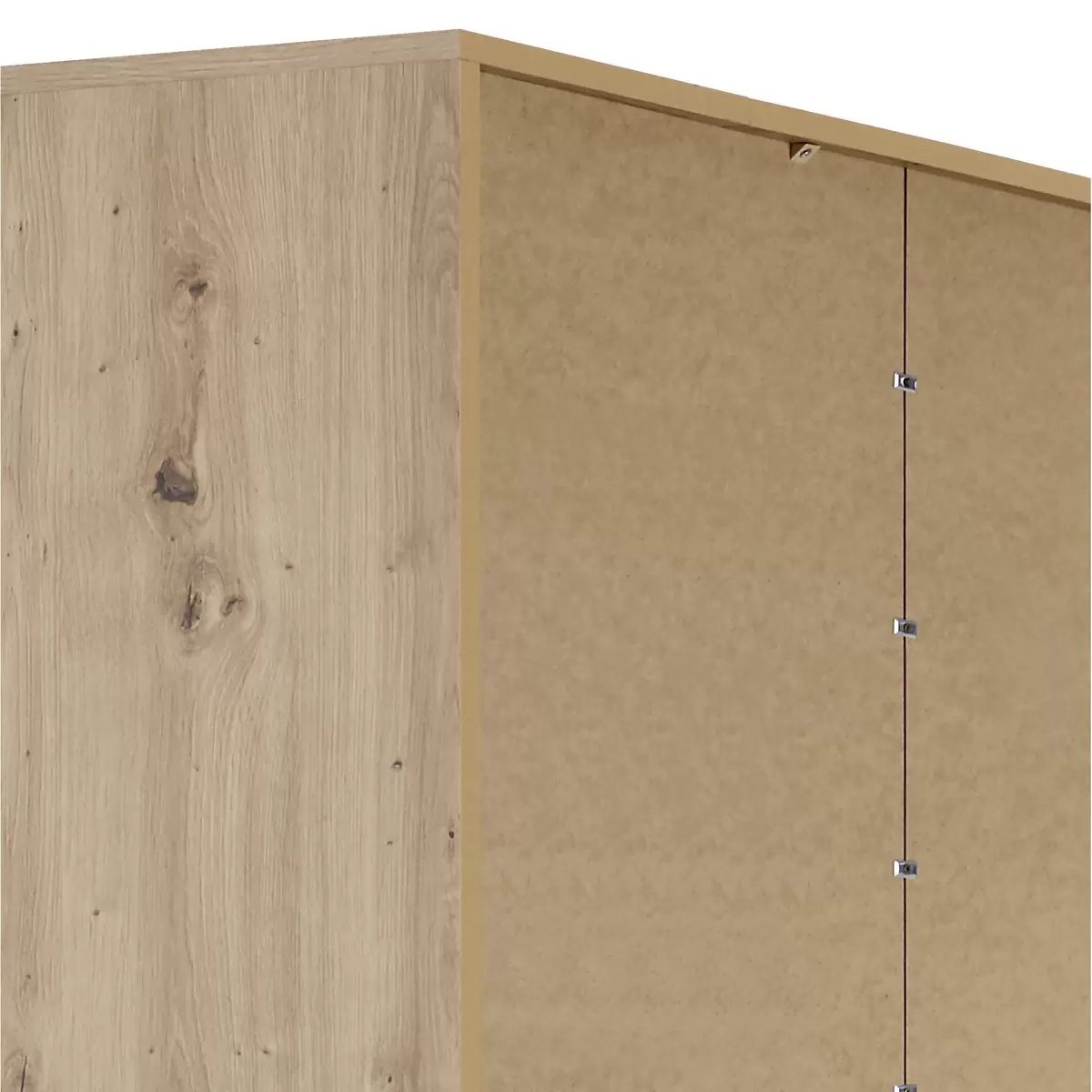 Eckschrank Box weiss,Eiche