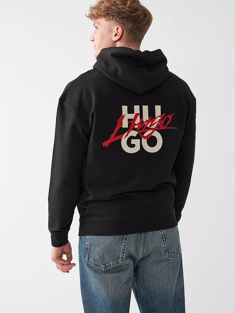 HUGO Kapuzensweater - Hoodie  schwarz