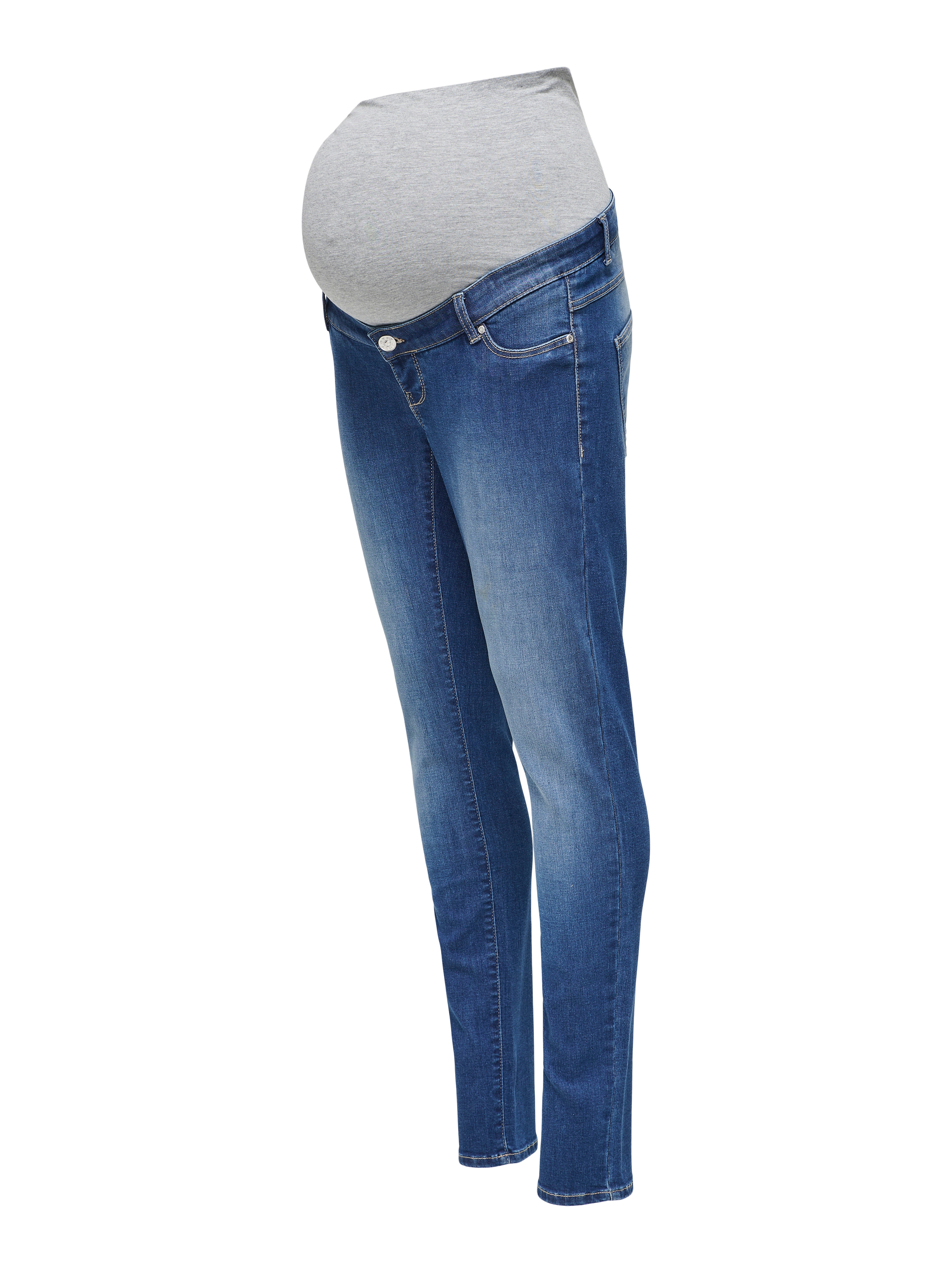 OLMROSE Hohe Taille Skinny Fit Jeans Medium Blue Denim