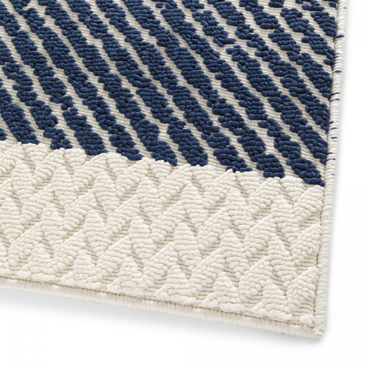 Tapis extérieur bleu 160x230 cm